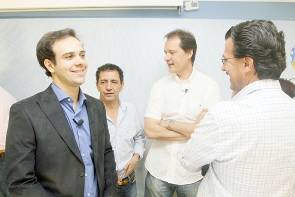Gilsinho, Gilson de Souza, Chuí e Cassiano ontem no GCN